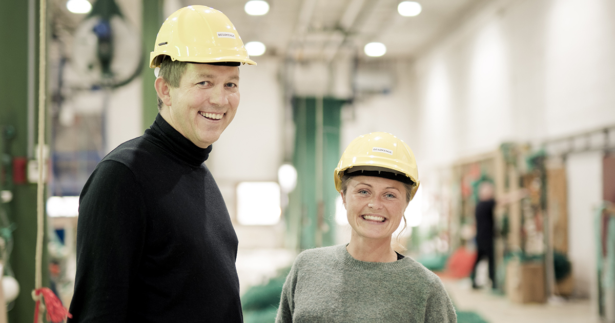 Kjetil Bårdsen, BDO og Karoline Mong i Egersund Group. 